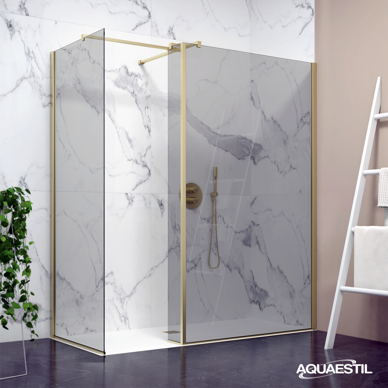 zentih wallLW ZLATNI sivo staklo web