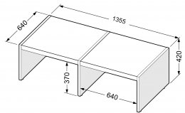 Dvojno stojalo za sušilni/pralni stroj
