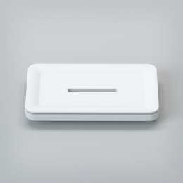 Rectangular soap tray